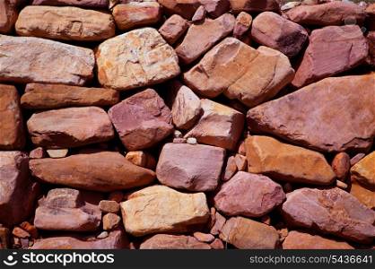 Masonry texture in Spain Mediterranean ancient wall construction