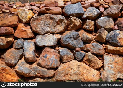 Masonry texture in Spain Mediterranean ancient wall construction