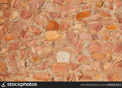 Masonry wall detail of rodeno limestone stone brickwall