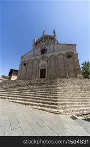 Massa Marittima, Grosseto, Tuscany, Italy: exterior of the medieval cathedral (Duomo)