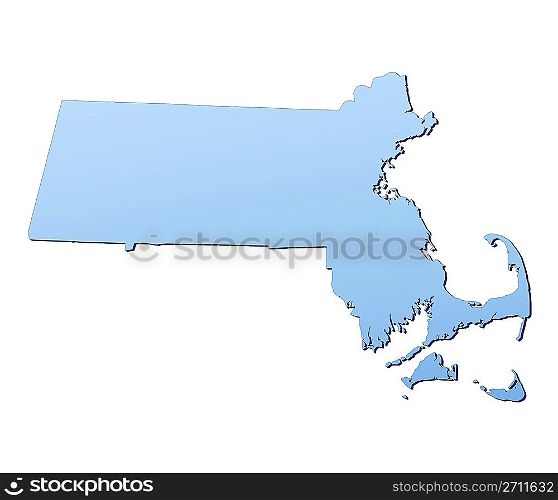 Massachusetts(USA) map
