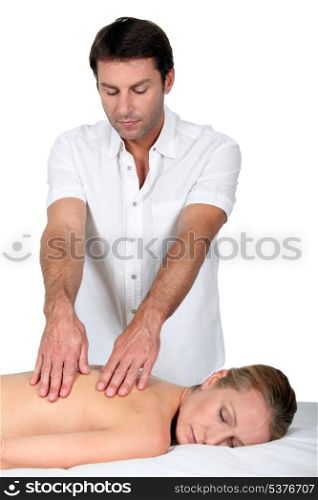 Massage from man