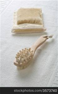 massager and bast on towel