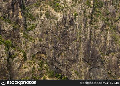 Massive rock faces in the Wollomombi Gorge, Australia