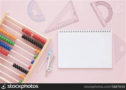 math rulers supplies with abacus empty notebook . Resolution and high quality beautiful photo. math rulers supplies with abacus empty notebook . High quality and resolution beautiful photo concept