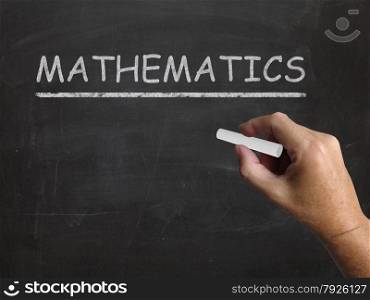 Mathematics Blackboard Meaning Geometry Calculus Or Statistics