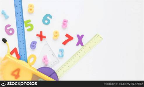 mathematics with numbers copy space. Resolution and high quality beautiful photo. mathematics with numbers copy space. High quality beautiful photo concept