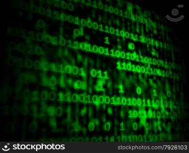Matrix Code Copyspace Showing Digital Numbers Programming Background