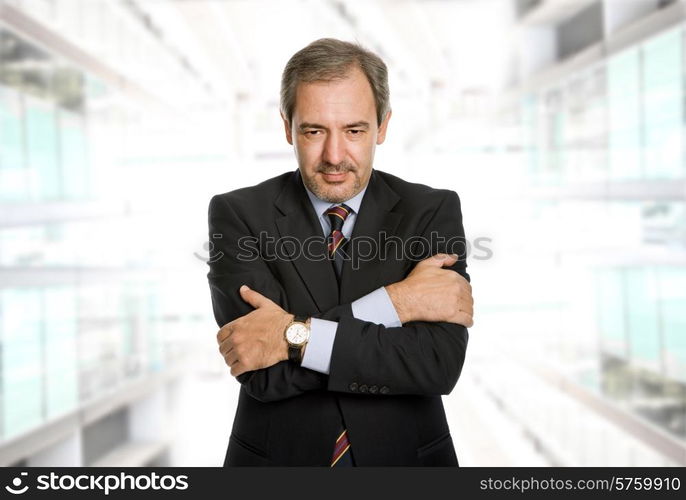 mature business man portrait at the office