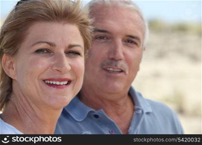 mature couple at the beach