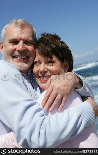 Mature couple on the beach