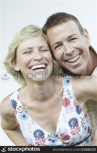 Mature couple smiling together