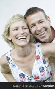 Mature couple smiling together