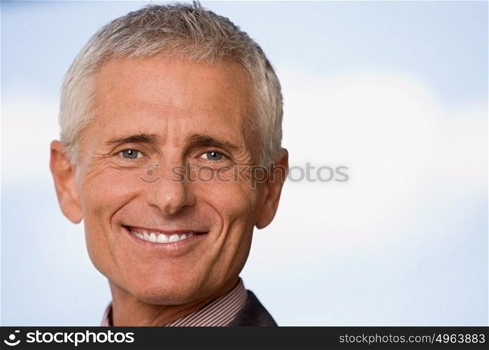 Mature man smiling