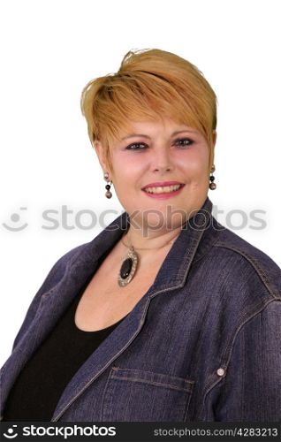 Mature Woman Body Language Expressions - Confident Smiling
