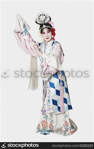 Mature woman wearing traditional clothing