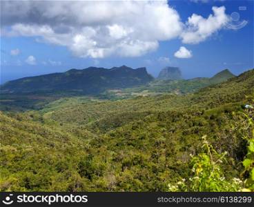 Mauritius. View of mountains