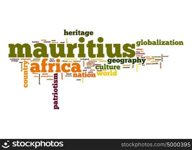 Mauritius word cloud