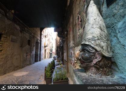 May 22, 2016, Naples, Italy. Traditional mask of Pulcinella