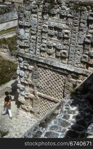Mayan frieze, Uxmal Uxmal, Yucatan, Mexico