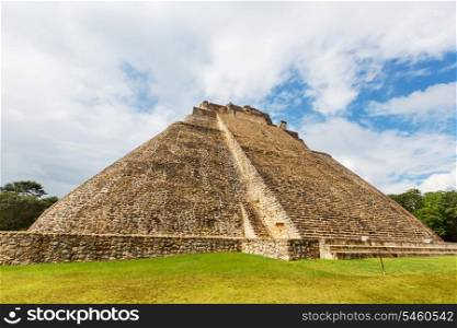 Mayan pyramid in Uxmal, Yucatan, Mexico