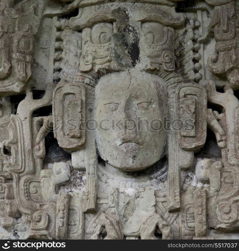 Mayan ruins at an archaeological site, Copan, Copan Ruinas, Honduras