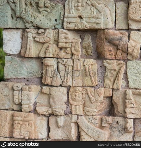 Mayan ruins at an archaeological site, Copan, Copan Ruinas, Honduras