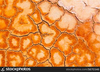 Mazarron Murcia old mine acid dry lake texture in Spain