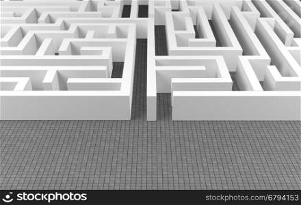 Maze background, complex problem solving concept