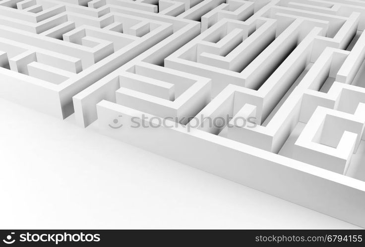 Maze background, complex problem solving concept