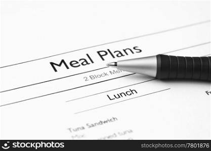 Meal plans