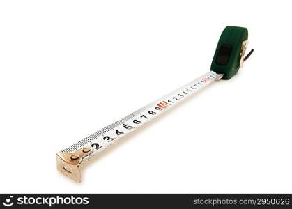 Measuring tape isolated on the white background