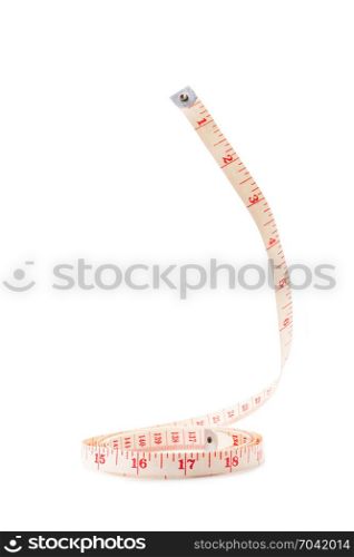 measuring tape isolated on white background