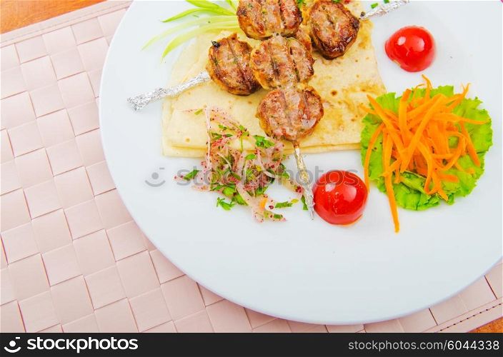 Meat balls served in the plate