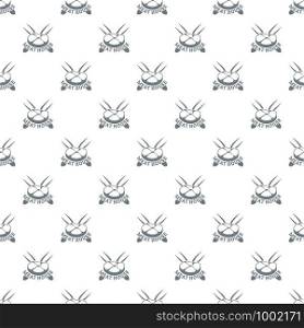 Meat house pattern vector seamless repeat for any web design. Meat house pattern vector seamless