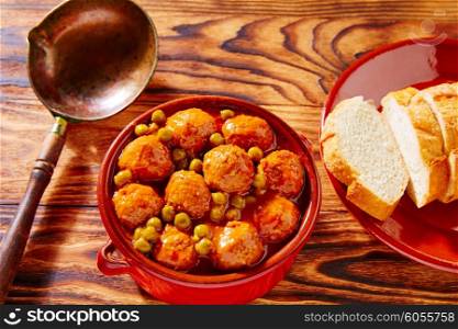 Meatballs tapas meatloaf albondiga recipe from Spain