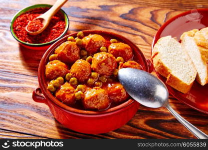 Meatballs tapas meatloaf albondiga recipe from Spain