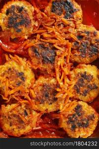 meatballs with tomato sauce, baked meatballs
