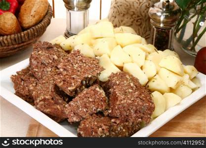 Meatloaf and Potatoes