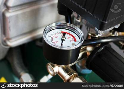 Mechanical pressure gauges. Traditional instruments for measuring pressure.