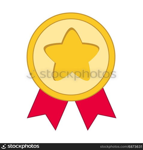 Medal Icon in trendy flat style isolated. Medal symbol for your web site design, logo, app, UI. Medal Icon in trendy flat style isolated on background. Medal symbol for your web site design, logo, app, UI. illustration, .