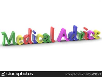 Medical Advice image with hi-res rendered artwork that could be used for any graphic design.. Medical Advice