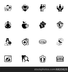 Medical and Health Care Icons Set. Flat Design.. Medical and Health Care Icons Set. Flat Design. Isolated Illustration.