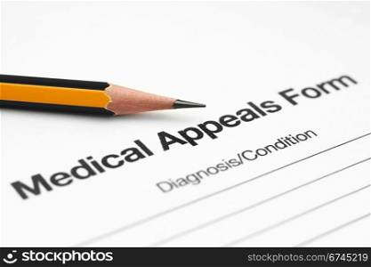 Medical appeals form