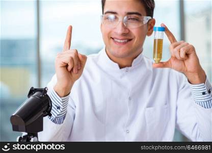 Medical concept with doctor and test tube