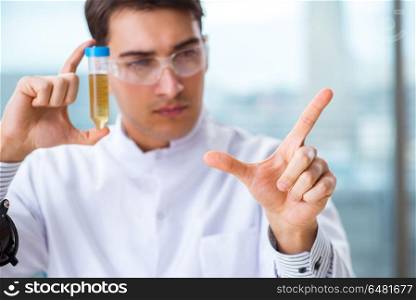 Medical concept with doctor and test tube