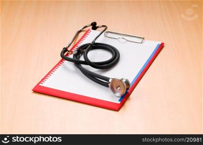 Medical concept with stethoscope