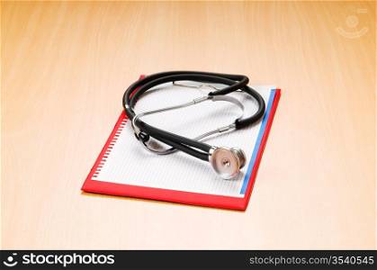 Medical concept with stethoscope