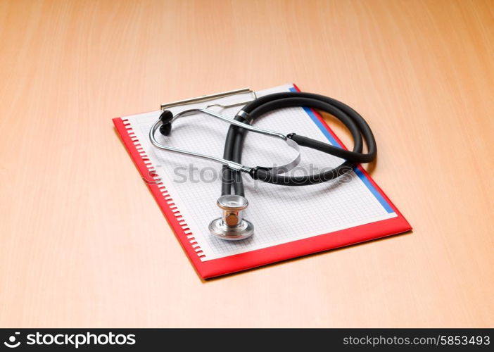 Medical concept with stethoscope