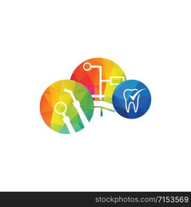 Medical Dental Logo Design. Dentist and dentistry clinic vector logo design.